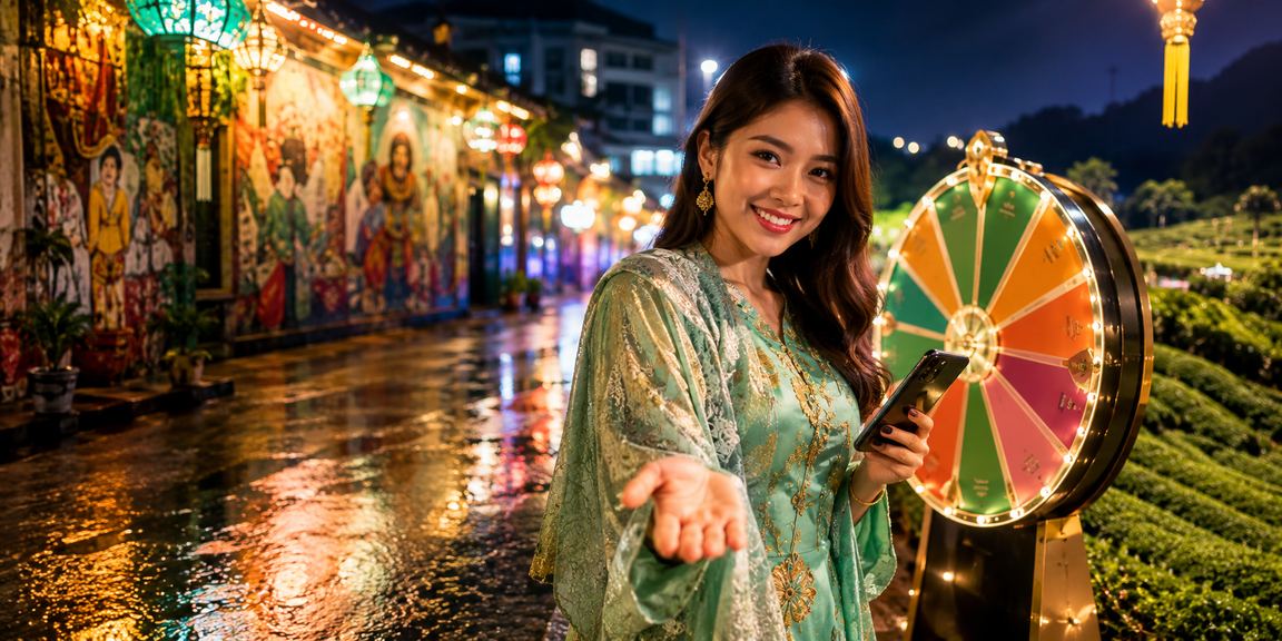 Meja roulette sempena Hari Raya di Pulau Pinang